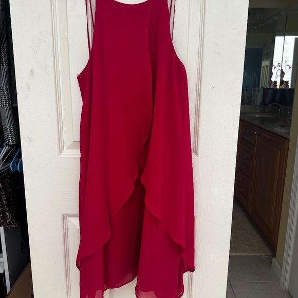 Hot Pink BCBG Tiered Flowy Dress - Picture 1 of 3